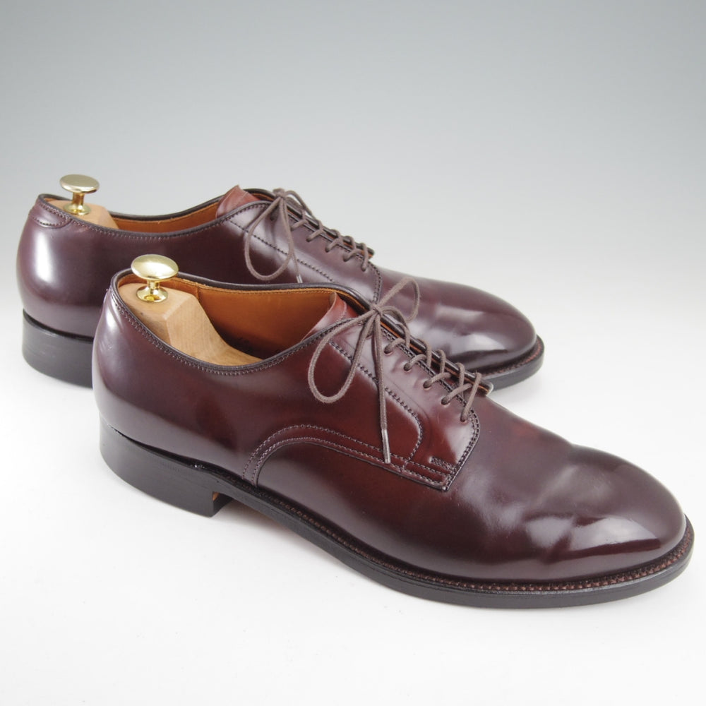 美品★オールデン 10D【定価￥217,800-★コードバン仕様/モディファイドラスト/53501】プレーントゥ/バーガンディー/赤茶/ALDEN★n839