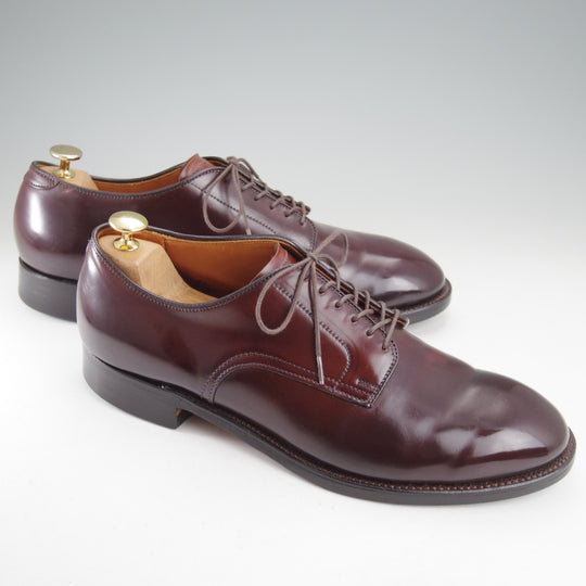 美品★オールデン 10D【定価￥217,800-★コードバン仕様/モディファイドラスト/53501】プレーントゥ/バーガンディー/赤茶/ALDEN★n839