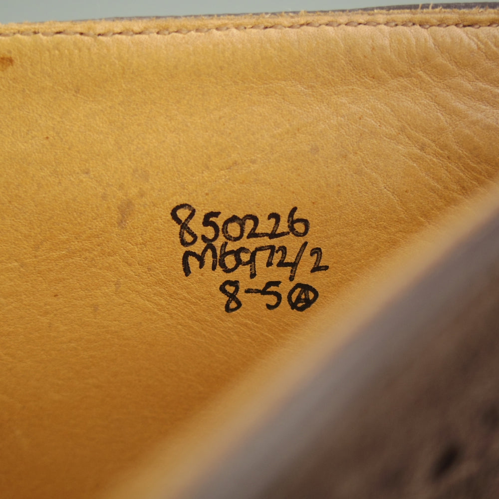 極上★トリッカーズ SIZE 8【現行定価14万円以上★カントリーブーツ/SHIPS別注】スエード×キャンバス/コンビ/濃茶/Tricker's★o358