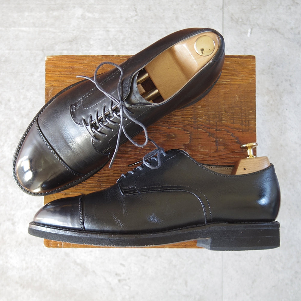 極上★オールデン 8D【現行定価17万円以上★(米)MOULDED SHOE別注/モディファイドラスト/5581】ストレートチップ/カーフ/黒/ALDEN★o366