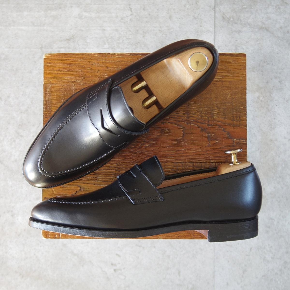 【極美品】バーニーズニューヨーク メンズ　革靴　VERO CUOIO クロケット&ジョーンズ 9E【BROOKLYN/バーニーズNY別注】 | 高級中古