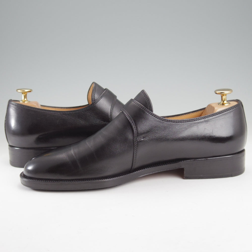 極上★(伊)タニノクリスチー SIZE 7【定価15万円以上★モンクストラップ/黒】カーフ/メンズ/TANINO CRISCI★n840