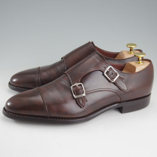 極上★トレーディングポスト SIZE 7【定価￥77,000-★撥水レザー/ダイナイトソール】T606/ダブルモンク/濃茶/ユニオンロイヤル製★p488