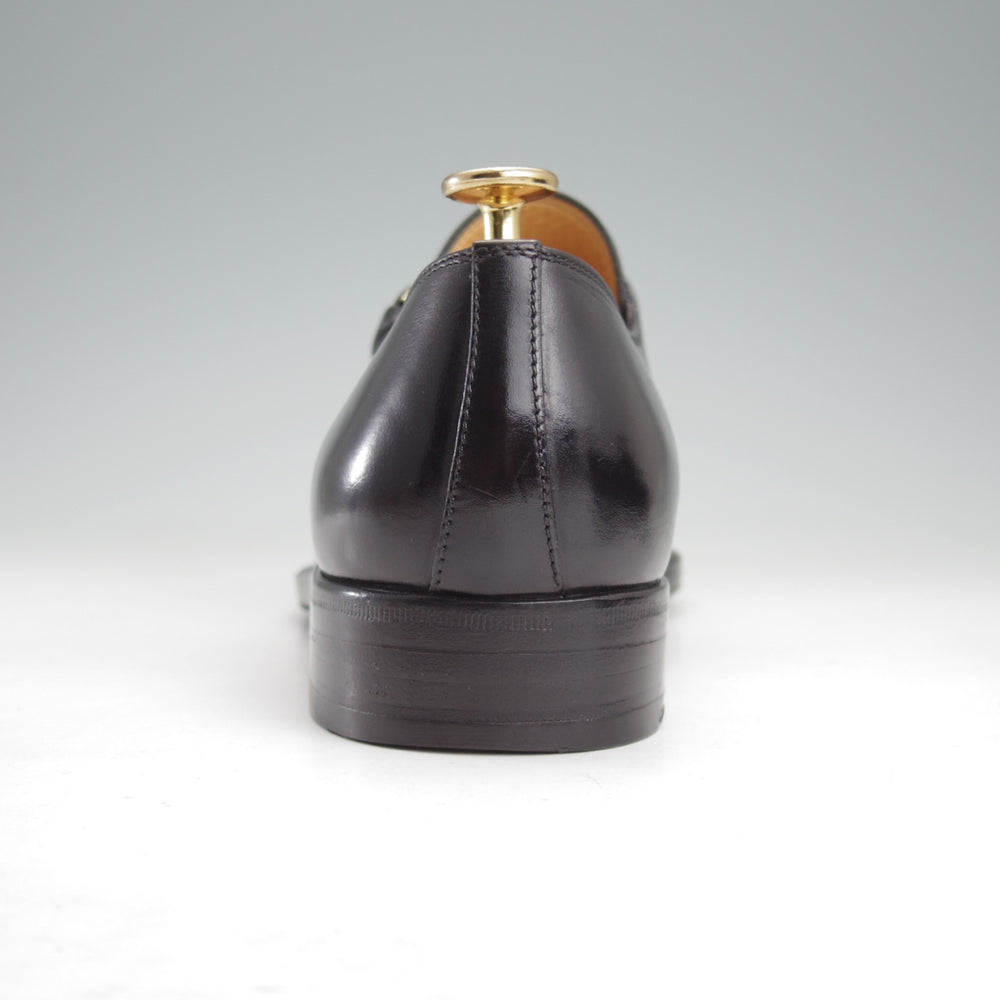 極上★(伊)タニノクリスチー SIZE 7【定価15万円以上★モンクストラップ/黒】カーフ/メンズ/TANINO CRISCI★n840