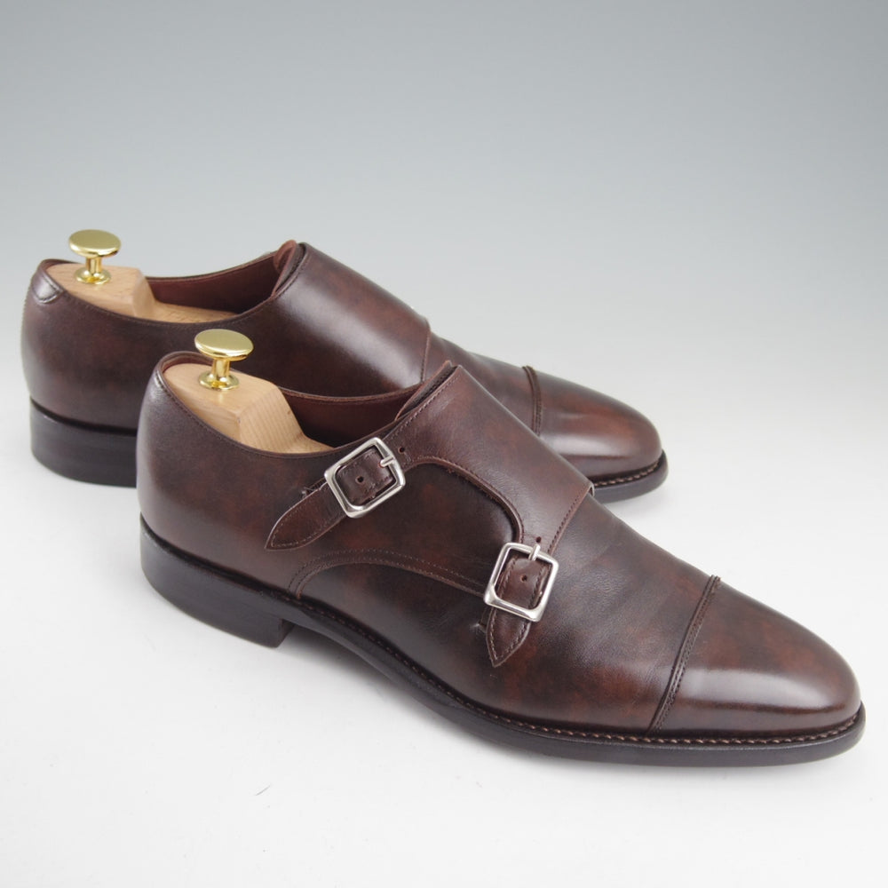 極上★トレーディングポスト SIZE 7【定価￥77,000-★撥水レザー/ダイナイトソール】T606/ダブルモンク/濃茶/ユニオンロイヤル製★p488