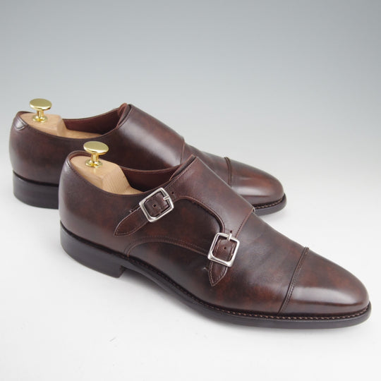 極上★トレーディングポスト SIZE 7【定価￥77,000-★撥水レザー/ダイナイトソール】T606/ダブルモンク/濃茶/ユニオンロイヤル製★p488