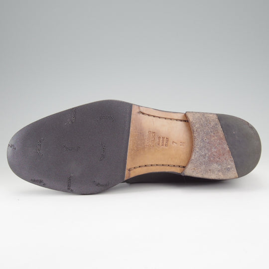 極上★(伊)タニノクリスチー SIZE 7【定価15万円以上★モンクストラップ/黒】カーフ/メンズ/TANINO CRISCI★n840