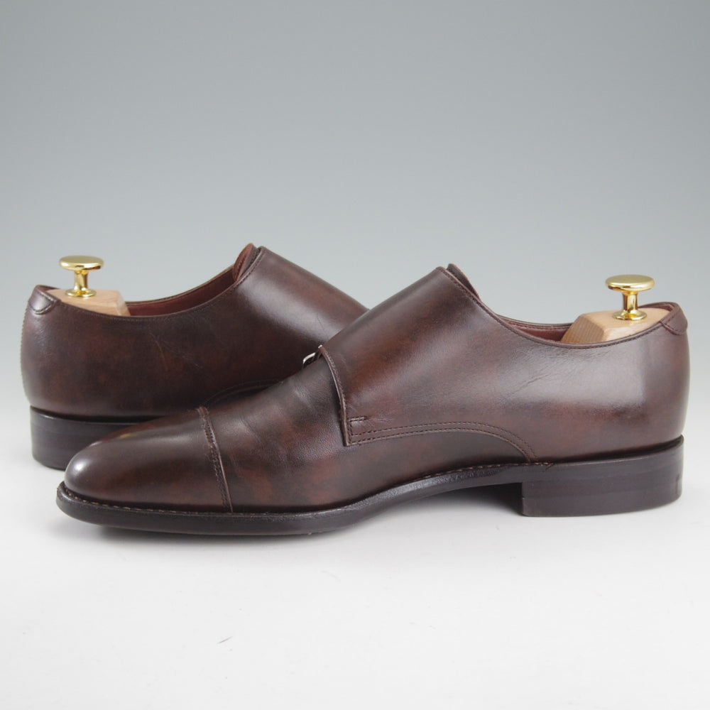 極上★トレーディングポスト SIZE 7【定価￥77,000-★撥水レザー/ダイナイトソール】T606/ダブルモンク/濃茶/ユニオンロイヤル製★p488