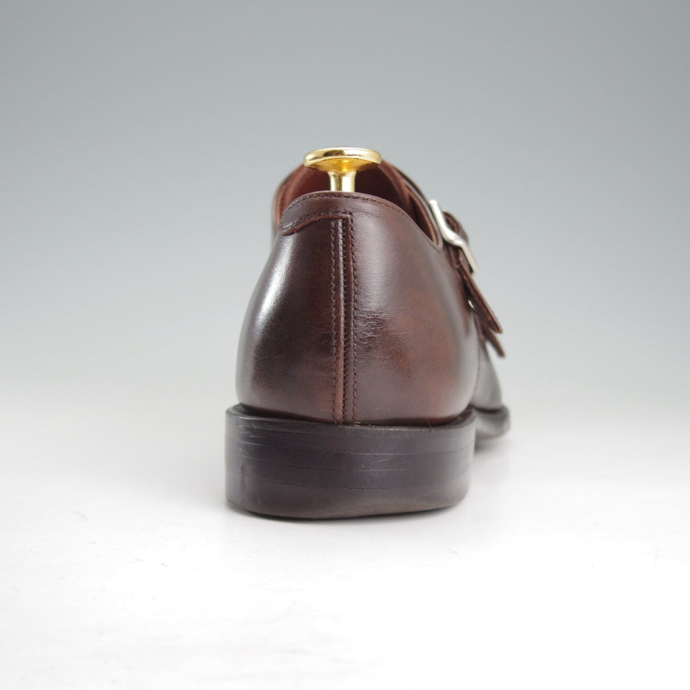 極上★トレーディングポスト SIZE 7【定価￥77,000-★撥水レザー/ダイナイトソール】T606/ダブルモンク/濃茶/ユニオンロイヤル製★p488