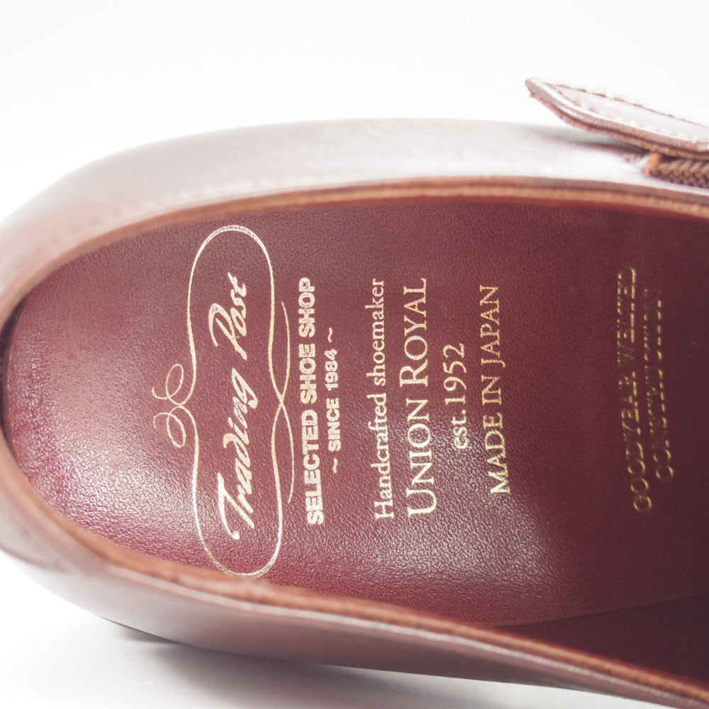 極上★トレーディングポスト SIZE 7【定価￥77,000-★撥水レザー/ダイナイトソール】T606/ダブルモンク/濃茶/ユニオンロイヤル製★p488