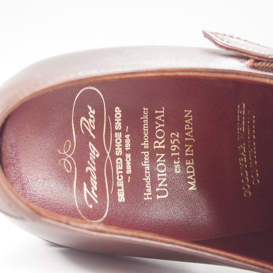 極上★トレーディングポスト SIZE 7【定価￥77,000-★撥水レザー/ダイナイトソール】T606/ダブルモンク/濃茶/ユニオンロイヤル製★p488