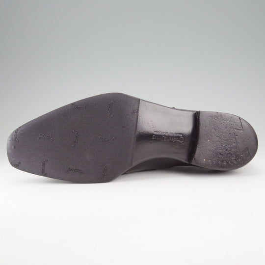 美品★クロケット&ジョーンズ 8.5E【ハンドグレードライン★パンチドキャップトゥ/ALDGATE】カーフ/黒/Crockett&Jones★n841