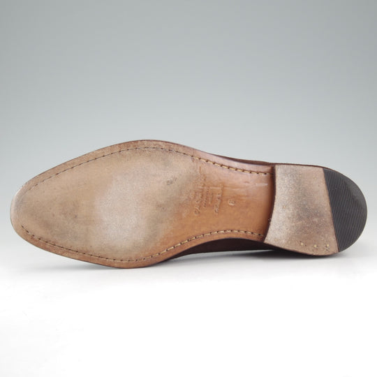 極上★(スペイン製)カルミナ SIZE 6【定価￥79,200-★純正ツリー付/ビットローファー/80670】UETAMラスト/スエード/濃茶/CARMINA★p489