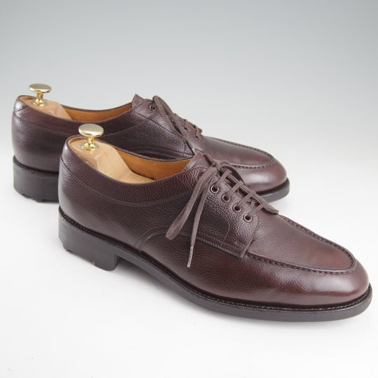 美品★三陽山長 SIZE 8【定価￥88,000-★リッジウェイソール/兼三郎/R2021ラスト】Uチップ/グレインレザー/濃茶/メンズ/KENZABURO★p491