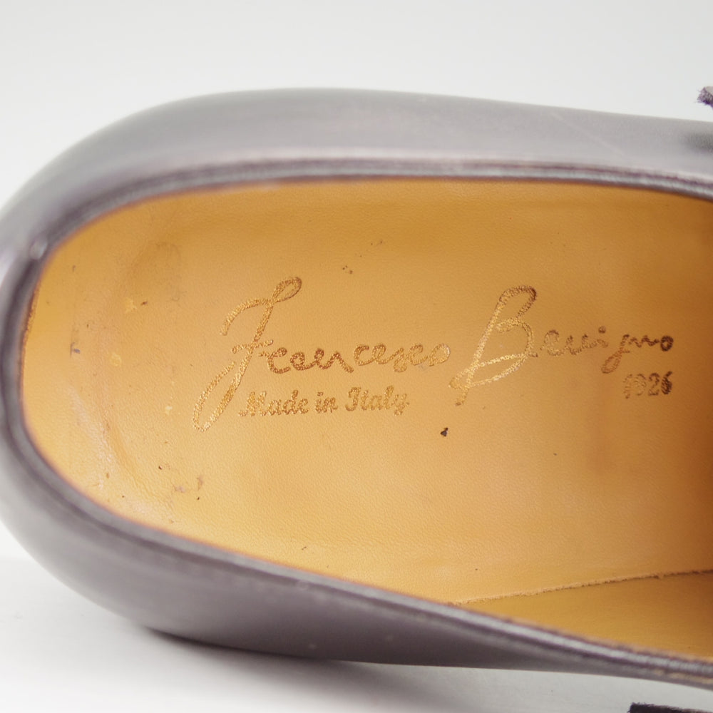 美品★(伊)フランチェスコ・ベニーニョ SIZE 8.5【★モンクストラップ/黒】カーフ/メンズ/Francesco Benigno★o906