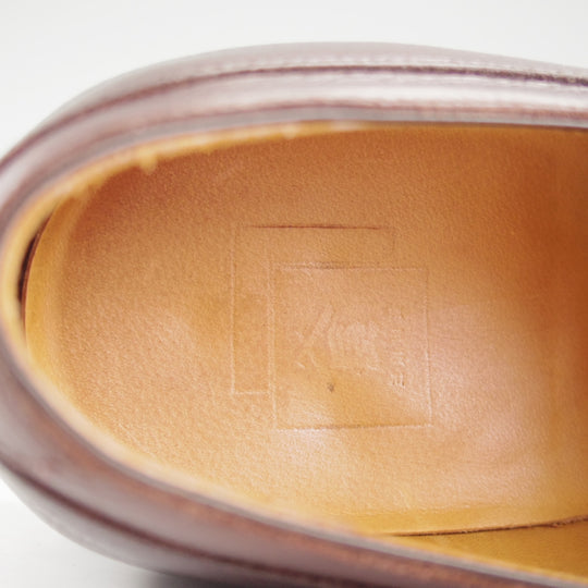 美品★三陽山長 SIZE 8【定価￥88,000-★リッジウェイソール/兼三郎/R2021ラスト】Uチップ/グレインレザー/濃茶/メンズ/KENZABURO★p491