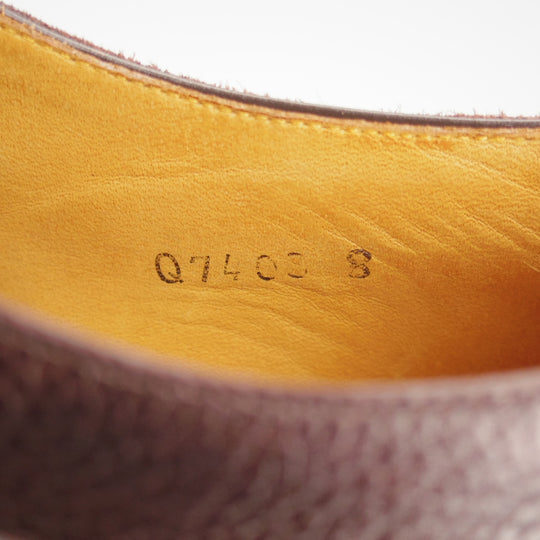 美品★三陽山長 SIZE 8【定価￥88,000-★リッジウェイソール/兼三郎/R2021ラスト】Uチップ/グレインレザー/濃茶/メンズ/KENZABURO★p491