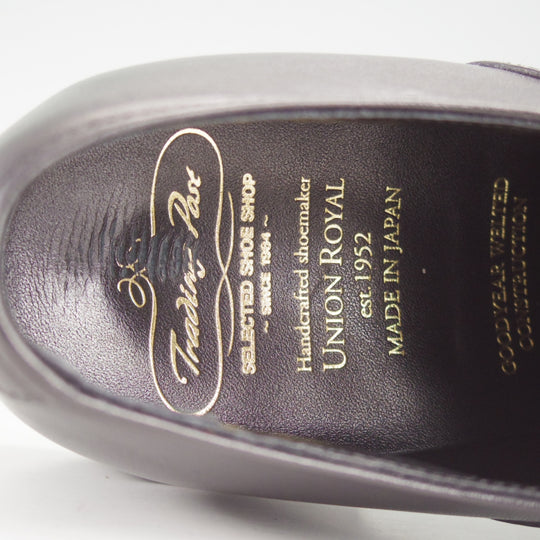 極上★トレーディングポスト SIZE 6.5【定価￥77,000-★撥水レザー仕様/ダイナイトソール】T601/黒/メンズ/ユニオンロイヤル製★o907