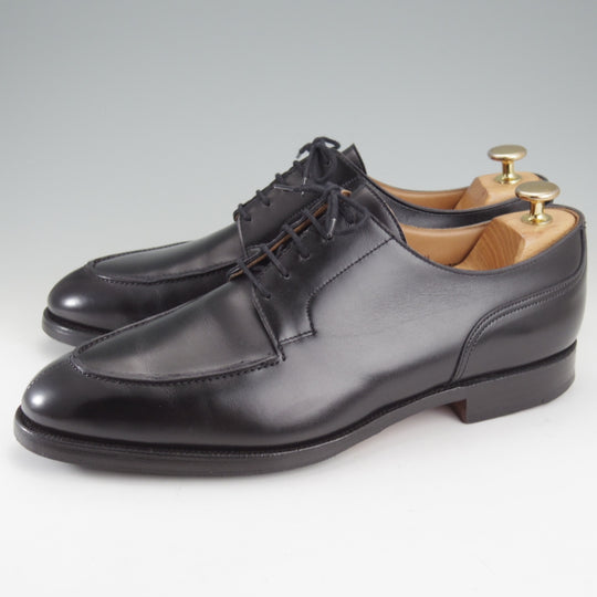 極上★クロケット&ジョーンズ 8.5E【現行定価10万円以上★KENSINGTON/ケンジントン】297ラスト/Uチップ/カーフ/黒/Crockett&Jones★n845