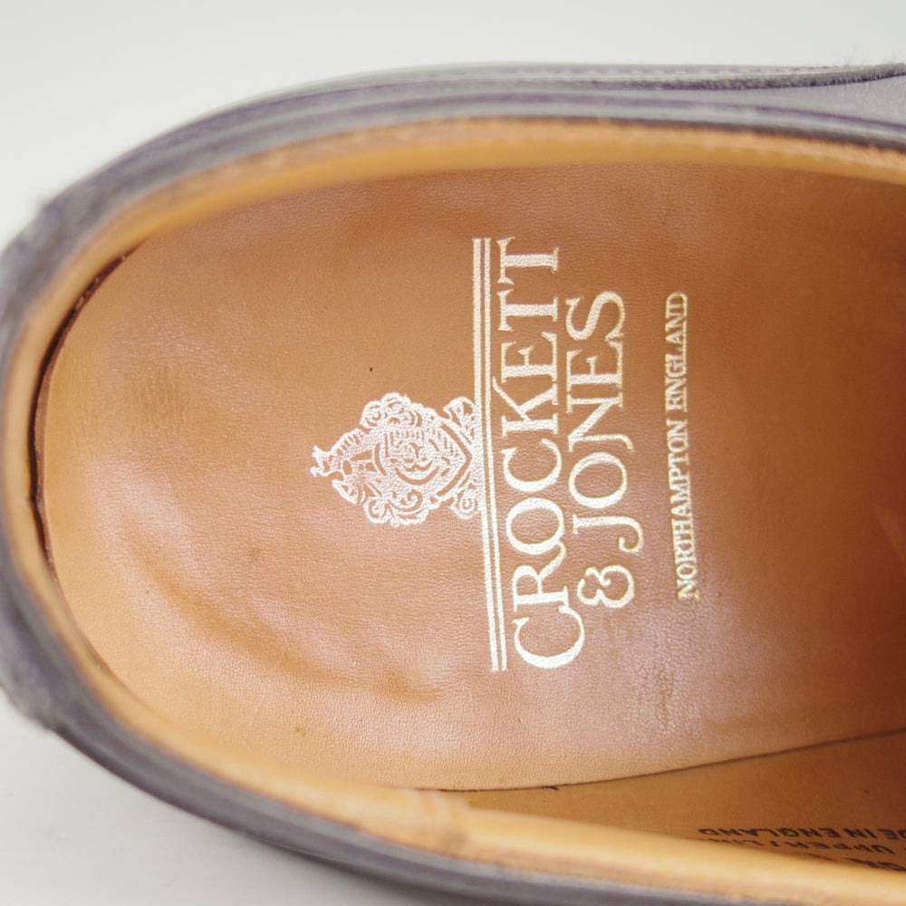 極上★クロケット&ジョーンズ 8.5E【現行定価10万円以上★KENSINGTON/ケンジントン】297ラスト/Uチップ/カーフ/黒/Crockett&Jones★n845
