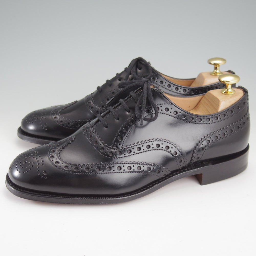 未使用★チャーチ 55F/UK5.5【モデル定価￥181,500-★アンライニング仕様のバーウッド/BURWOOD 2】81ラスト/フルブローグ/黒★n846