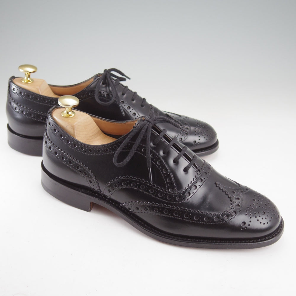 未使用★チャーチ 55F/UK5.5【モデル定価￥181,500-★アンライニング仕様のバーウッド/BURWOOD 2】81ラスト/フルブローグ/黒★n846