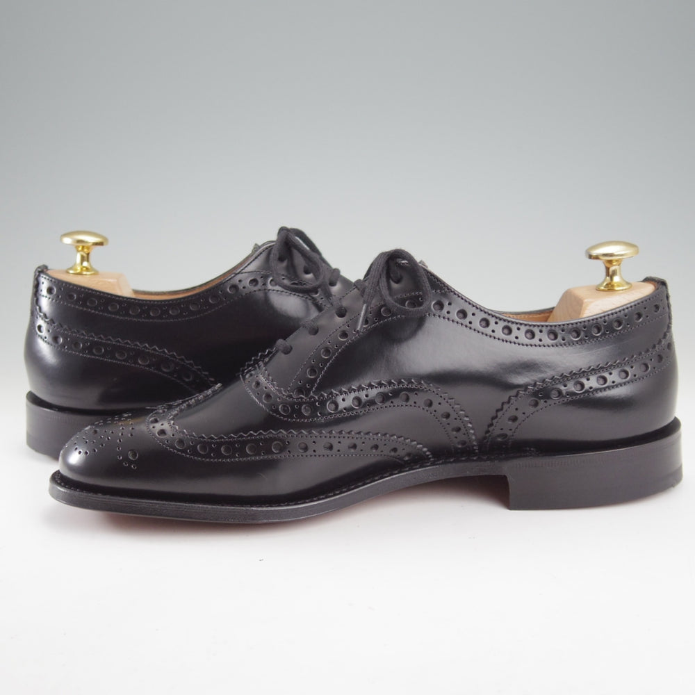 未使用★チャーチ 55F/UK5.5【モデル定価￥181,500-★アンライニング仕様のバーウッド/BURWOOD 2】81ラスト/フルブローグ/黒★n846