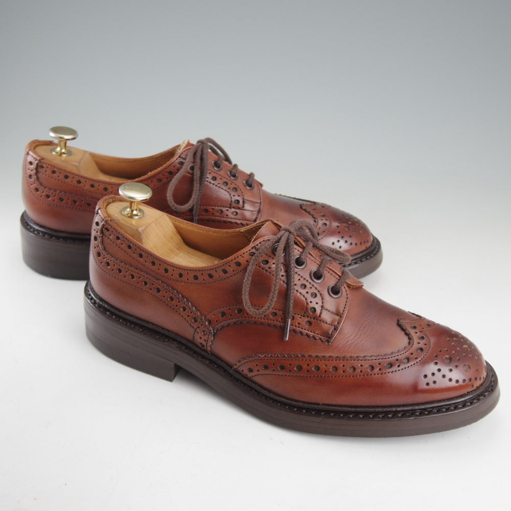 極上★トリッカーズ SIZE 7【定価￥132,000-★ダイナイトソール/BOURTON/バートン】M5633/カントリーシューズ/カーフ/茶/Tricker's★p494