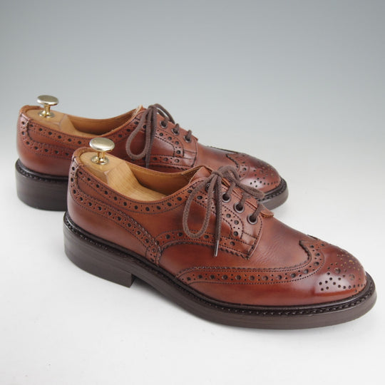 極上★トリッカーズ SIZE 7【定価￥132,000-★ダイナイトソール/BOURTON/バートン】M5633/カントリーシューズ/カーフ/茶/Tricker's★p494