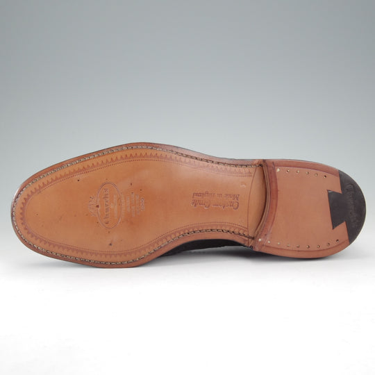 未使用★チャーチ 55F/UK5.5【モデル定価￥181,500-★アンライニング仕様のバーウッド/BURWOOD 2】81ラスト/フルブローグ/黒★n846