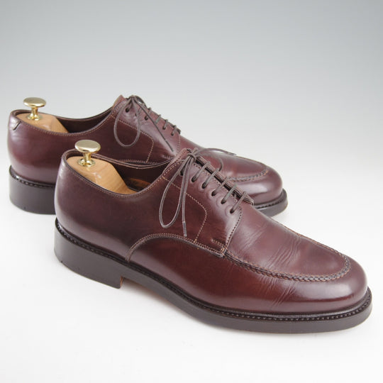 美品★(伊)サントーニ SIZE 6.5【ブラックラピド製法★Uチップ/オイルドレザー】濃茶/メンズ/Santoni★o362