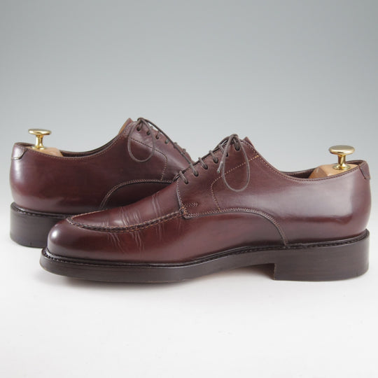 美品★(伊)サントーニ SIZE 6.5【ブラックラピド製法★Uチップ/オイルドレザー】濃茶/メンズ/Santoni★o362