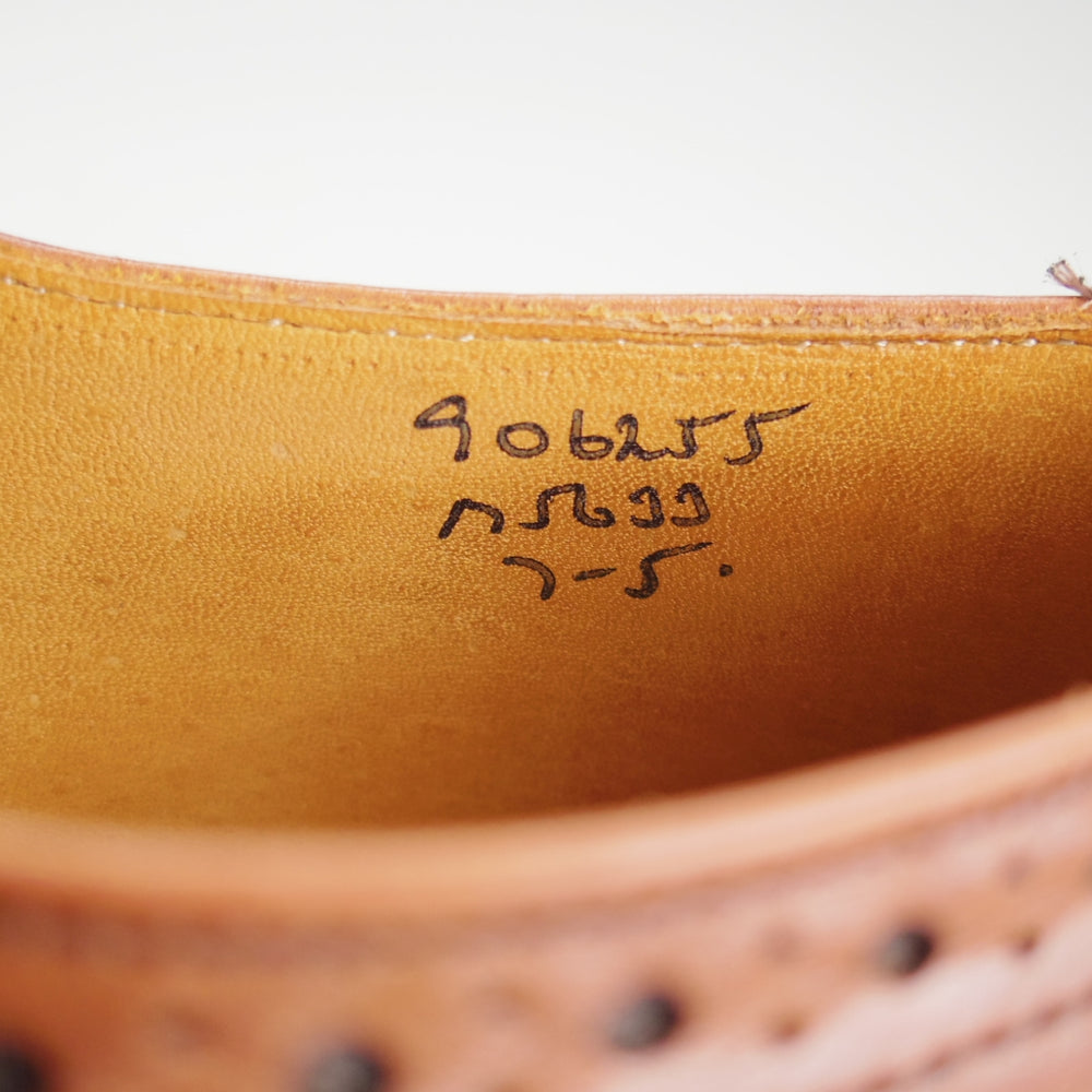 極上★トリッカーズ SIZE 7【定価￥132,000-★ダイナイトソール/BOURTON/バートン】M5633/カントリーシューズ/カーフ/茶/Tricker's★p494