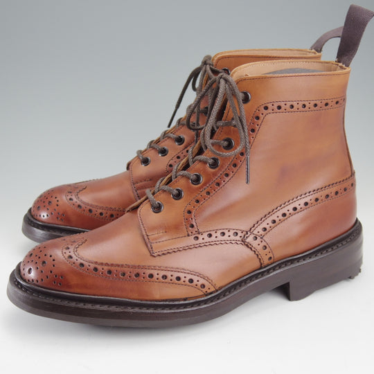 未使用★トリッカーズ SIZE 8.5【定価￥143,000-★リッジウェイソール/MALTON】ジャーナルスタンダード別注/モールトン/ブーツ/茶★n847
