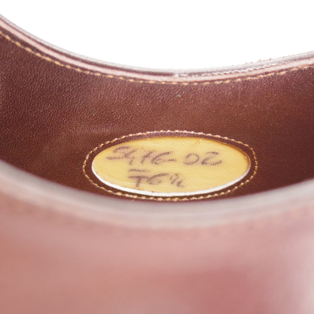 美品★(伊)サントーニ SIZE 6.5【ブラックラピド製法★Uチップ/オイルドレザー】濃茶/メンズ/Santoni★o362