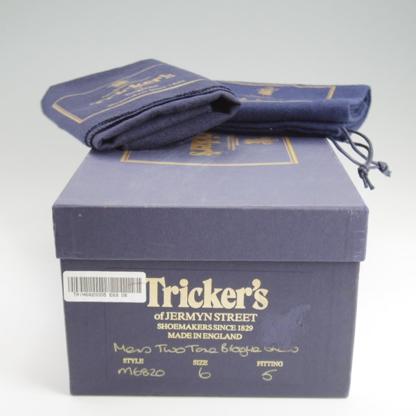 極上★トリッカーズ SIZE 6【現行定価10万円以上★フルブローグ/M6820】カーフ/赤茶/メンズ/Tricker's★l266