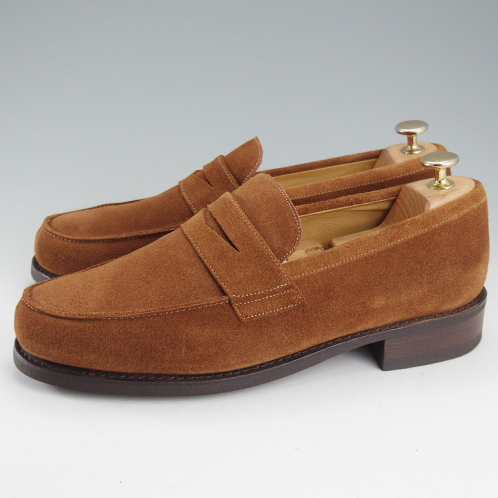 極美品★パラブーツ SIZE 8【現行定価9万円以上★DAX/ダックス】ギャラクシーソール/コインローファー/スエード/茶/Paraboot★o363