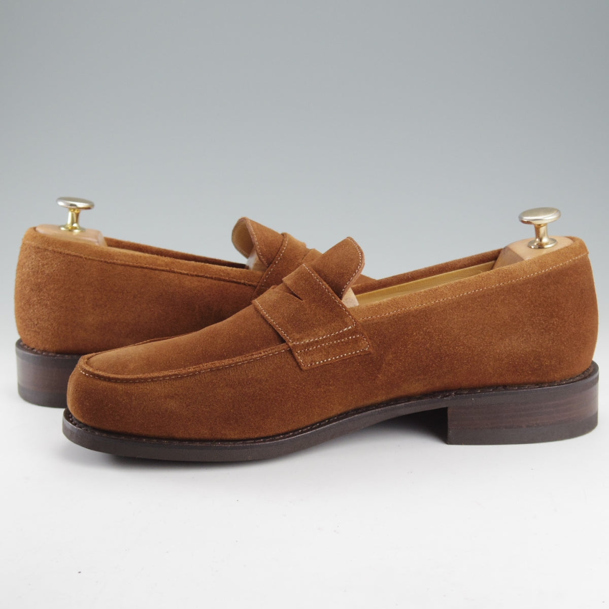 パラブーツ DAX コインローファー スエード 茶 8 中古 o363 | 高級中古