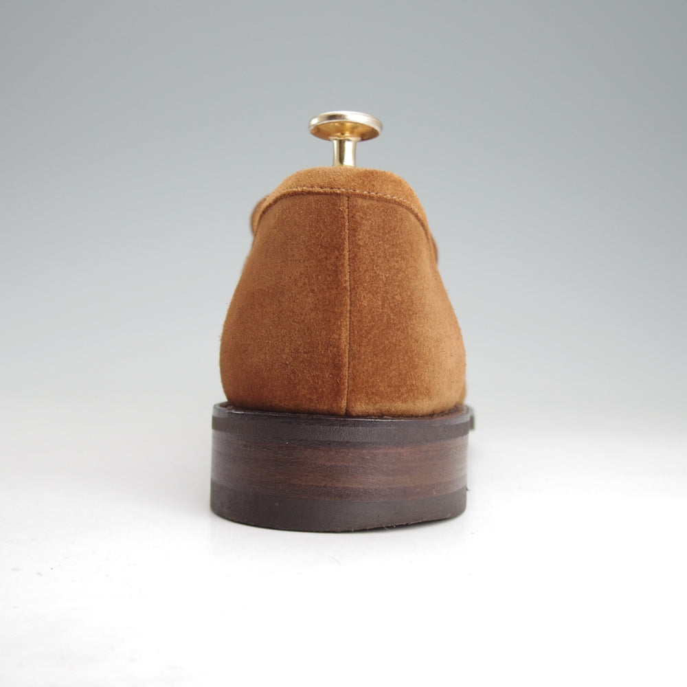 極美品★パラブーツ SIZE 8【現行定価9万円以上★DAX/ダックス】ギャラクシーソール/コインローファー/スエード/茶/Paraboot★o363