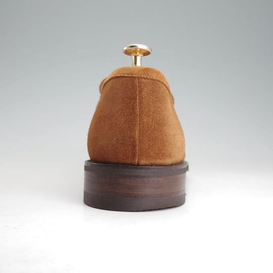 極美品★パラブーツ SIZE 8【現行定価9万円以上★DAX/ダックス】ギャラクシーソール/コインローファー/スエード/茶/Paraboot★o363