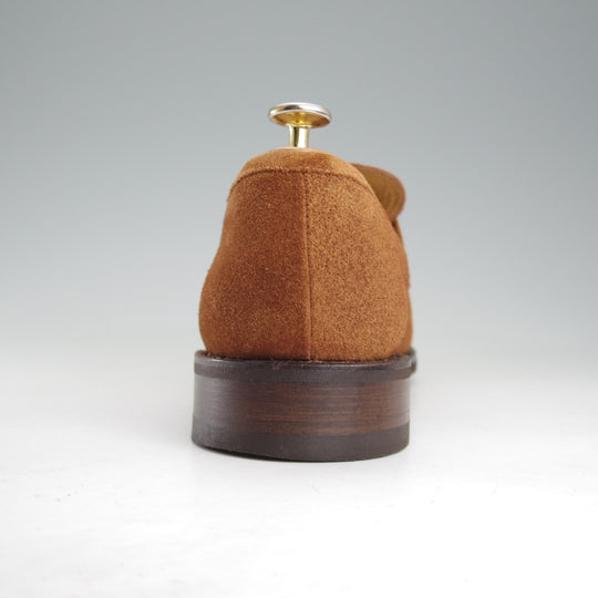 極美品★パラブーツ SIZE 8【現行定価9万円以上★DAX/ダックス】ギャラクシーソール/コインローファー/スエード/茶/Paraboot★o363