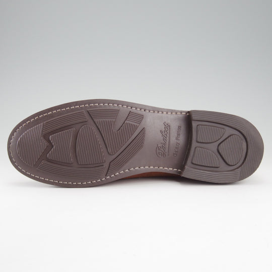 極美品★パラブーツ SIZE 8【現行定価9万円以上★DAX/ダックス】ギャラクシーソール/コインローファー/スエード/茶/Paraboot★o363