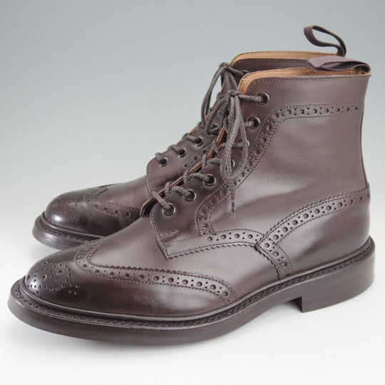 極美品★トリッカーズ SIZE 7.5【定価￥143,000-★ダイナイトソール/STOW】ストウ/5634/カントリーブーツ/カーフ/濃茶/Tricker's★n848