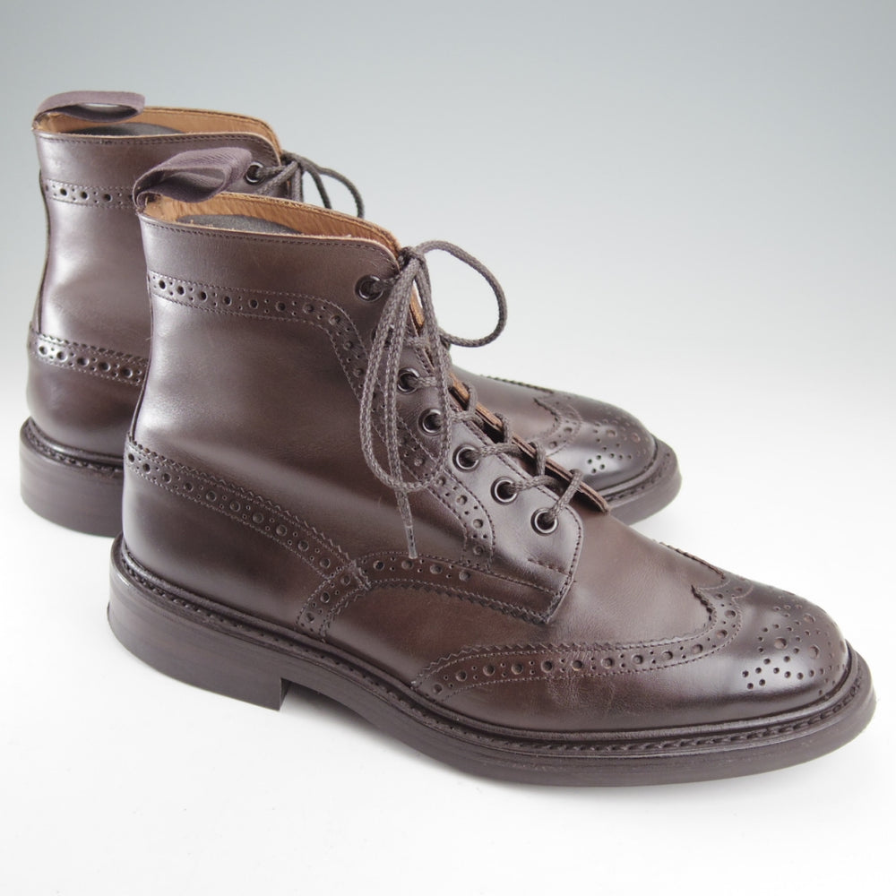 極美品★トリッカーズ SIZE 7.5【定価￥143,000-★ダイナイトソール/STOW】ストウ/5634/カントリーブーツ/カーフ/濃茶/Tricker's★n848