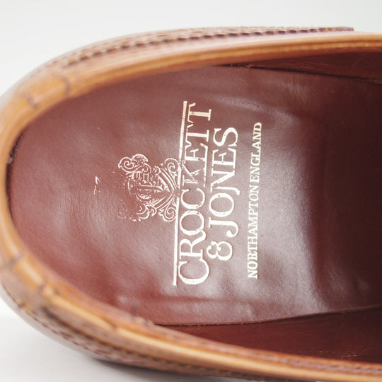 極上★クロケット&ジョーンズ 8E【定価￥121,000-★COVENTRY/セミブローグ】コベントリー/341ラスト/カーフ/濃茶/Crockett&Jones★o364