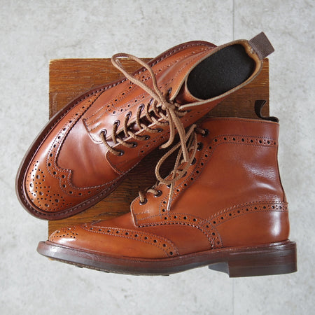 極上★トリッカーズ SIZE 6.5【定価￥143,000-★ダイナイトソール/MALTON】マロンアンティーク/M2508/カントリーブーツ/茶/Tricker's★o915