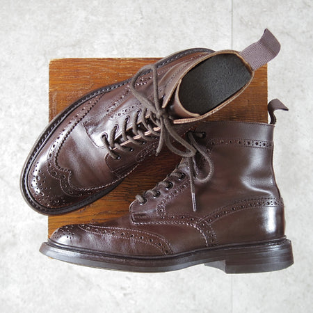 極上★トリッカーズ SIZE 6【定価￥143,000-★シューツリー付/ダイナイトソール/STOW】ストウ/5634/カントリーブーツ/濃茶/Tricker's★o916