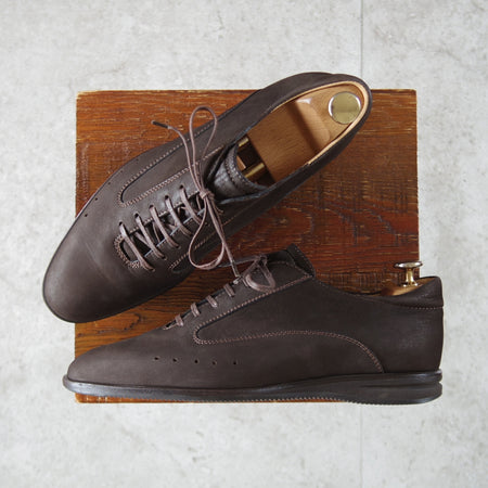 美品★ジョンロブ SIZE 6【レザースニーカー★WINNER/8695ラスト】ウィナー/ヌバック/濃茶/メンズ/JOHN LOBB★o917