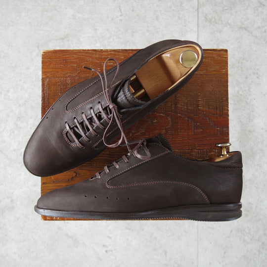 美品★ジョンロブ SIZE 6【レザースニーカー★WINNER/8695ラスト】ウィナー/ヌバック/濃茶/メンズ/JOHN LOBB★o917