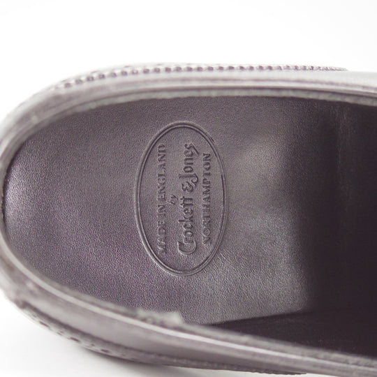 極美品★クロケット&ジョーンズ 6D【ハンドグレードライン★ALBANY/337ラスト】クォーターブローグ/カーフ/黒/Crockett&Jones★o365